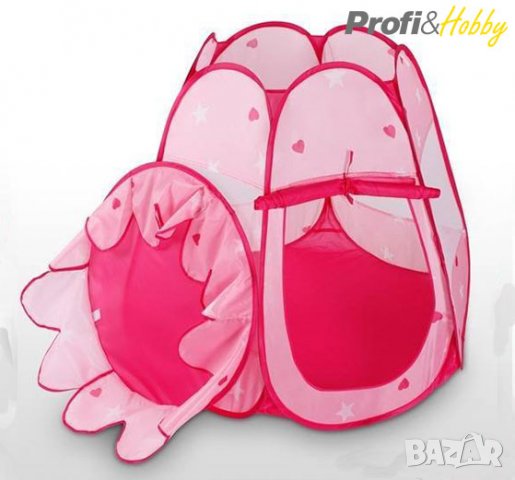 Детска палатка със 100 разноцветни топки, снимка 3 - Други - 22233693