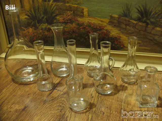 Продавам Старинни Немски стъклени шишета 9 броя от Германия , снимка 4 - Антикварни и старинни предмети - 15658461