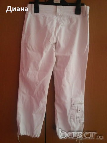 Дамски бял панталон JUNONA, размер S, снимка 2 - Панталони - 19196940