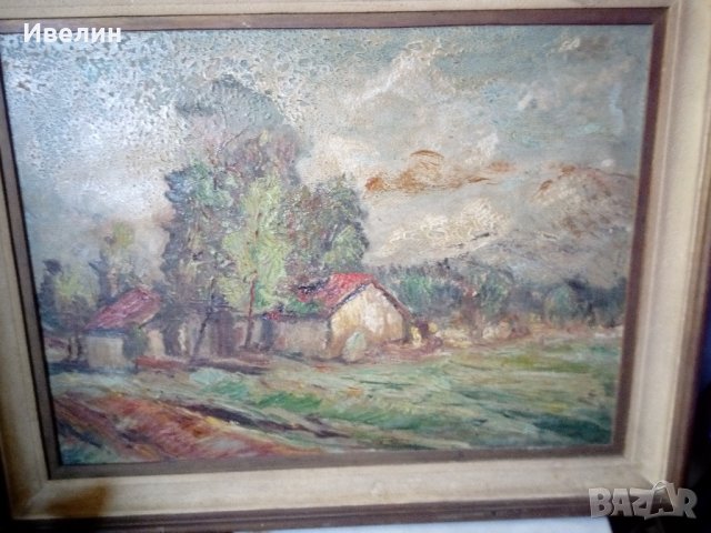 стара картина-пейзаж, снимка 2 - Картини - 22184173