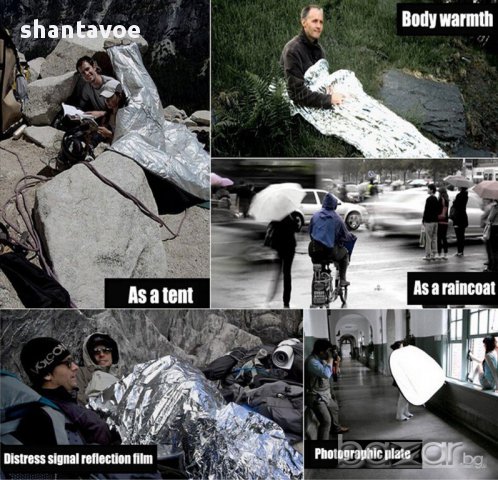 Термо одеяло за оцеляване с джобен размер, снимка 3 - Къмпинг мебели - 13792815