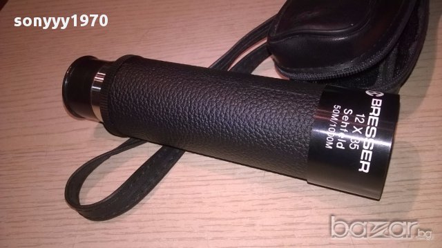 оптика Bresser 12x35 марков монокъл-14/28см-внос швеицария, снимка 2 - Ножове - 15737375