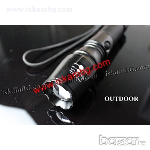 Cree Led фенер със ZOOM 1600 LM - код T6-0478, снимка 2 - Други спортове - 13730333