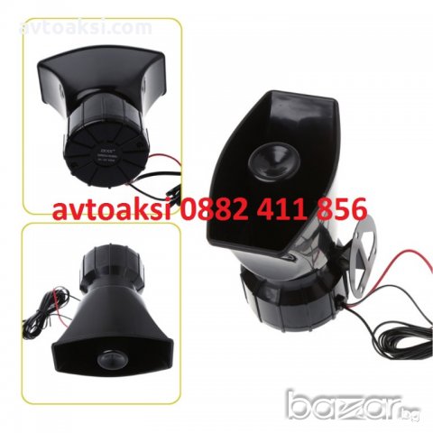 Сирена с микрофон с три мелодии полице. 12v, снимка 3 - Аксесоари и консумативи - 20680475