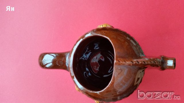 Красива Българска Качествена Стара Ретро Керамика 'Кана', снимка 5 - Антикварни и старинни предмети - 17928328