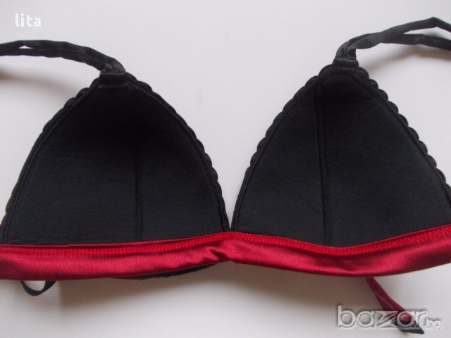 Сатенен оригинален сутиен LulaLu petites Размер 36AA (≈ 1), снимка 2 - Бельо - 15914742