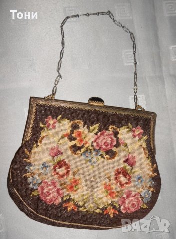 Колекционерска дамска чанта с черен камък 190- 1920 г, снимка 4 - Антикварни и старинни предмети - 23111937