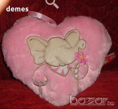  Сърце, плюшена играчка със звук за Св. Валентин, нова, снимка 2 - Плюшени играчки - 20477511