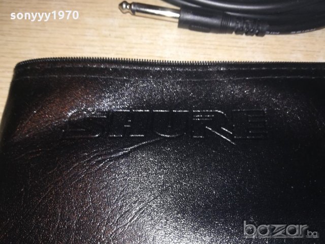 shure-30лв-кожен калъф+45лв-кабел+20лв-стоика за микрофон, снимка 10 - Микрофони - 20484578