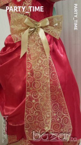 НАЛИЧНА  Уникална рокля на Барби с ръкавици и перлена огърлица, снимка 8 - Детски рокли и поли - 8308911
