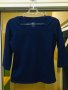 Наситено синя блуза памук , снимка 1