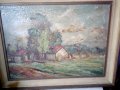 стара картина-пейзаж, снимка 2