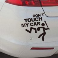 Стикер за кола - Don`t Touch My Car, снимка 1 - Аксесоари и консумативи - 16181302