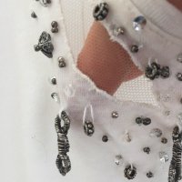 Луксозна дизайнерска блуза KATHY HEYNDELS, снимка 5 - Блузи с дълъг ръкав и пуловери - 22327083