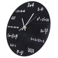 Стенен часовник "Реши уравнението" за математици, снимка 2 - Други - 24552457