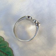Нежен сребърен дамски пръстен със седеф, снимка 4 - Пръстени - 13569738