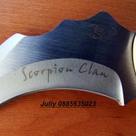 Карамбит с фиксирано острие Scorpion Claw / DERGSRINA, снимка 2 - Ножове - 11073427