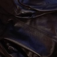Мъжко черно кожено яке от агнешка кожа, снимка 2 - Якета - 17183322