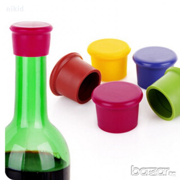 универсална гумена силиконова тапа капачка запушалка за шише бутилка вино и др., снимка 1