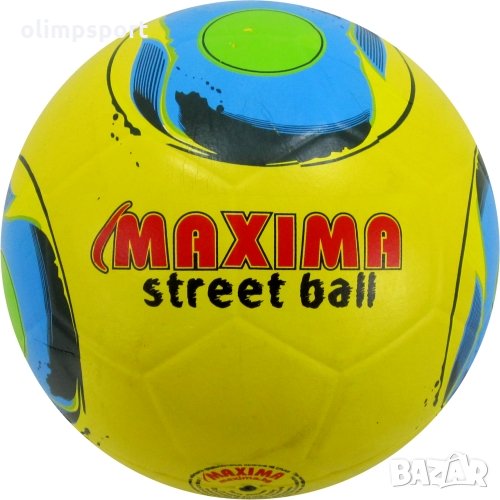Топка футбол №5 гумена MAX street нова, снимка 1