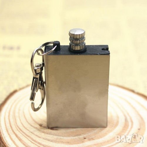 🔥 Водонепроникаем Кибрит с Кремък - ключодържател, снимка 1