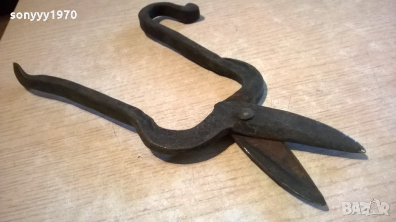 стари ножици за ламарина-27см-ковано желязо, снимка 1