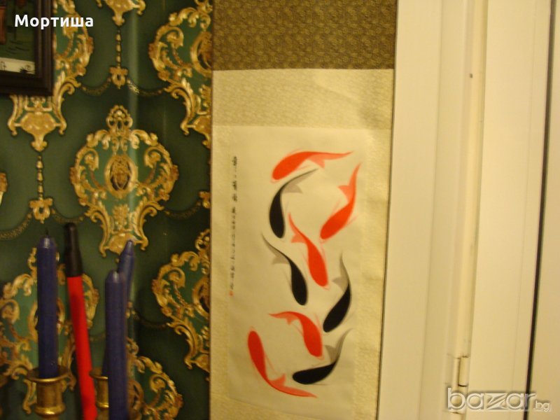  Пано коприна ръчна изработка НАМАЛЕНО, снимка 1