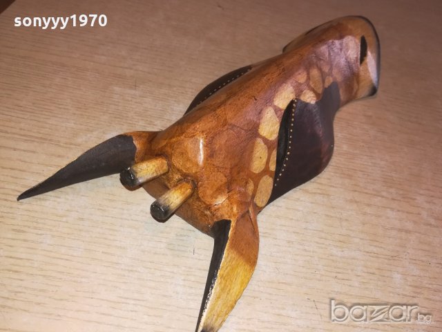 дървена маска-31х12х6см-жираф-внос швеицария, снимка 11 - Колекции - 20984790