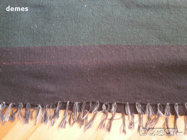 Ръчно тъкана вълнена черга, нова, снимка 3 - Пътеки - 11676479