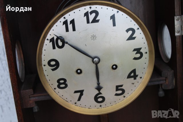 Кабинетен часовник Юнгханс , снимка 7 - Антикварни и старинни предмети - 26053203
