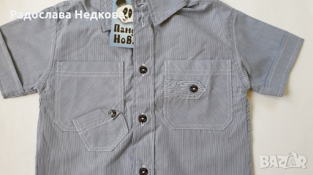 Ризка с къс ръкав - 98 и 104 см, снимка 2 - Детски ризи - 7846346