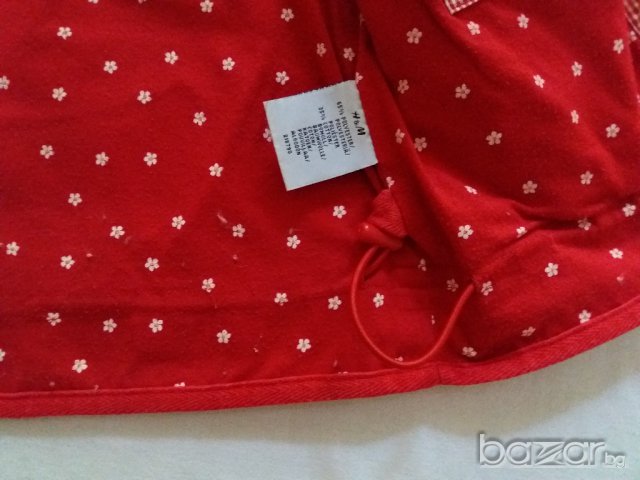 Карирано червено яке /H&M/, снимка 5 - Детски якета и елеци - 15901690
