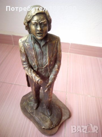 Бронзова скулптура статуетка Орфей подписана, снимка 7 - Антикварни и старинни предмети - 26129419