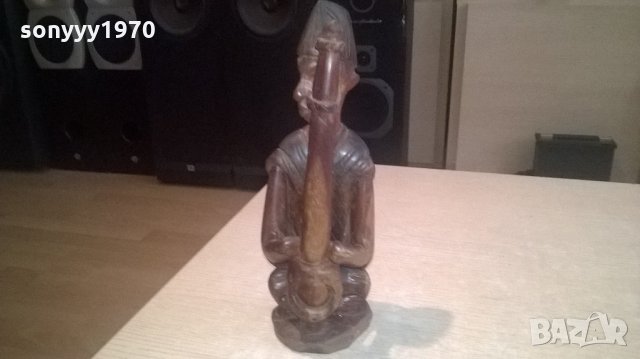 масивна дървена фигура-тиково дърво-внос швеицария, снимка 7 - Колекции - 22007155