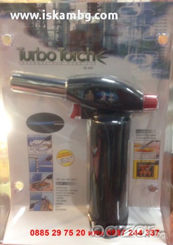 Газова горелка Turbo Torch BS-600, снимка 5 - Други инструменти - 12394682