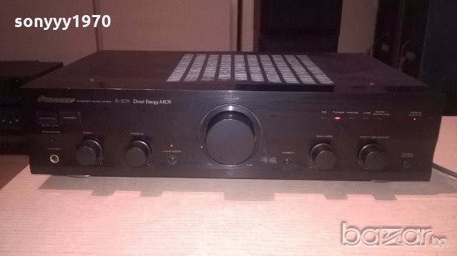 pioneer a-109 stereo ampli-транзисторен усилвател-внос франция, снимка 2 - Ресийвъри, усилватели, смесителни пултове - 19850691