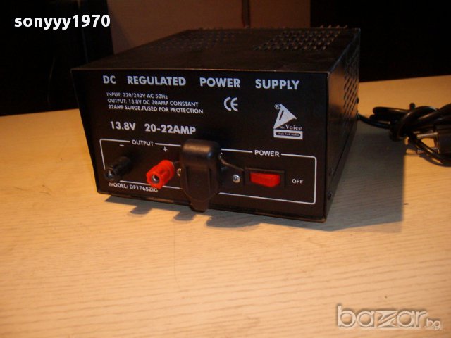 mc voice-high tech audio-марково захранване 13,8volts/20-22amp-внос ch, снимка 6 - Други инструменти - 11952771