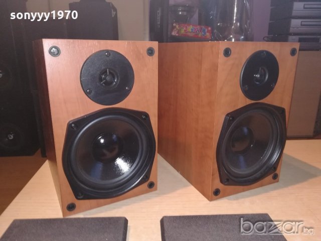 Pure 2х40w/8ohm-2броя тонколони-26х24х15см-внос англия, снимка 2 - Тонколони - 20403061