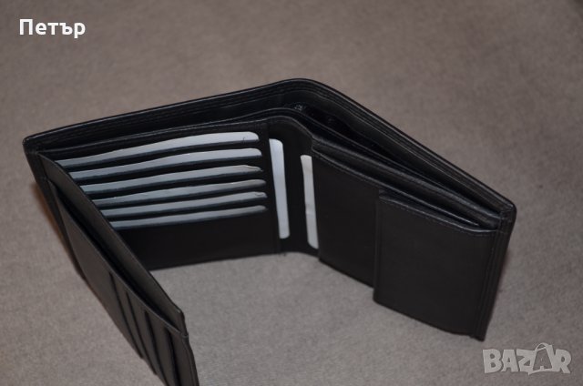 Mano 1919 Sutura М19018 черен вертикален портфейл до 14 карти, снимка 6 - Портфейли, портмонета - 23102332