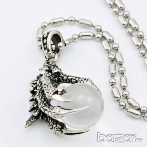 Висулка +синджир драконови нокти!, снимка 3 - Колиета, медальони, синджири - 13372609