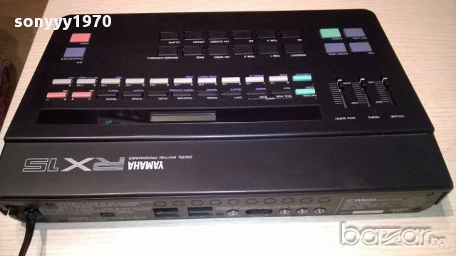Yamaha rx15 digital rhytm programmer-made in japan-110v-от швеицария, снимка 3 - Ресийвъри, усилватели, смесителни пултове - 15127603