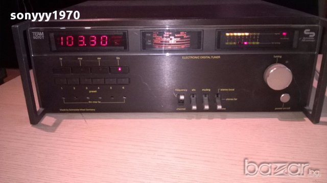 schneider team-6070t hi-fi retro tuner-внос швеицария, снимка 14 - Ресийвъри, усилватели, смесителни пултове - 12728438