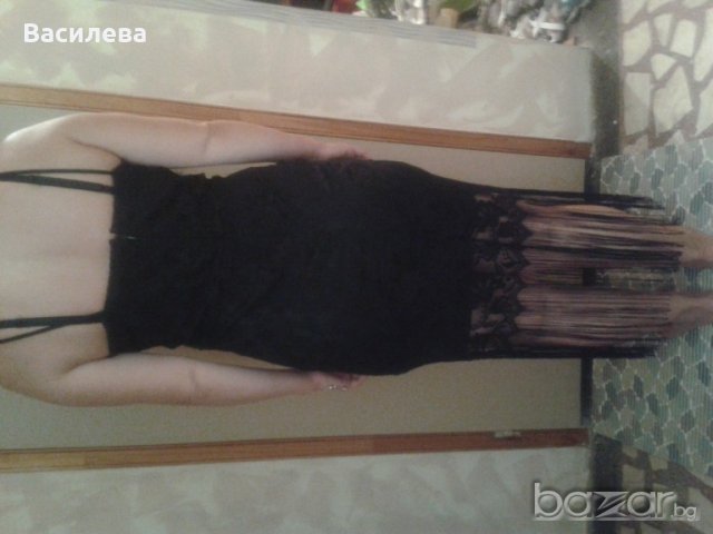 Черна рокля, снимка 5 - Рокли - 19137761