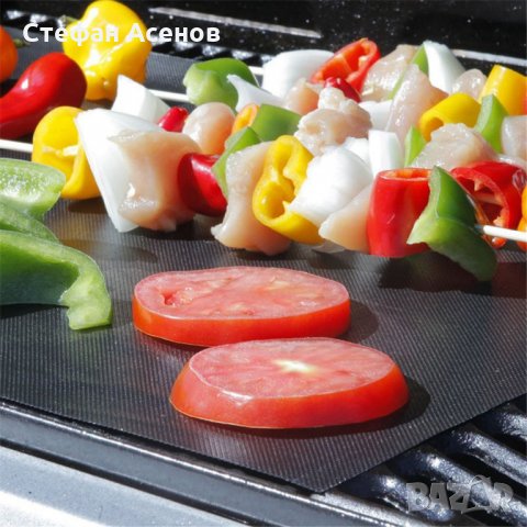 Тефлонова подложка за скара и барбекю BBQ против залепване, снимка 5 - Барбекюта - 22337600