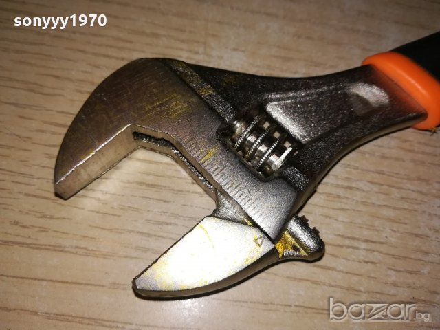 френски ключ 8 инча с гумена дръжка-21см-нов, снимка 5 - Ключове - 20816751