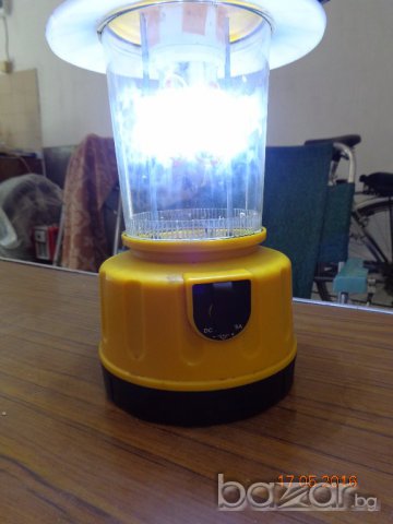Мощна къмпинг LED лампa, с акумулатор, снимка 5 - Спортна екипировка - 10818468
