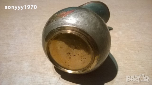 кана с морски мотиви-мед/месинг-20х17х13см-внос швеицария, снимка 12 - Колекции - 22968452