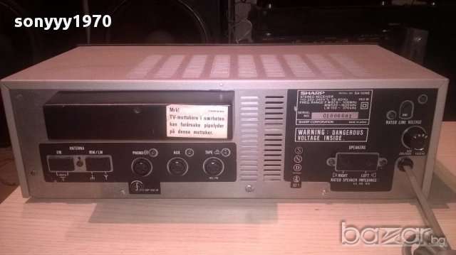 sharp sa-10hb-stereo receiver-made in japan-от швеицария, снимка 12 - Ресийвъри, усилватели, смесителни пултове - 16019877