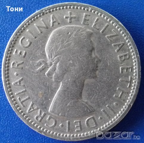 Монета Великобритания - 2 Шилинга 1965 г. Елизабет II, снимка 2 - Нумизматика и бонистика - 20963781