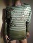 Атрактивна зелена дамска туника / блуза с дълъг ръкав, ръкави, къса рокля, дамски топ, снимка 3